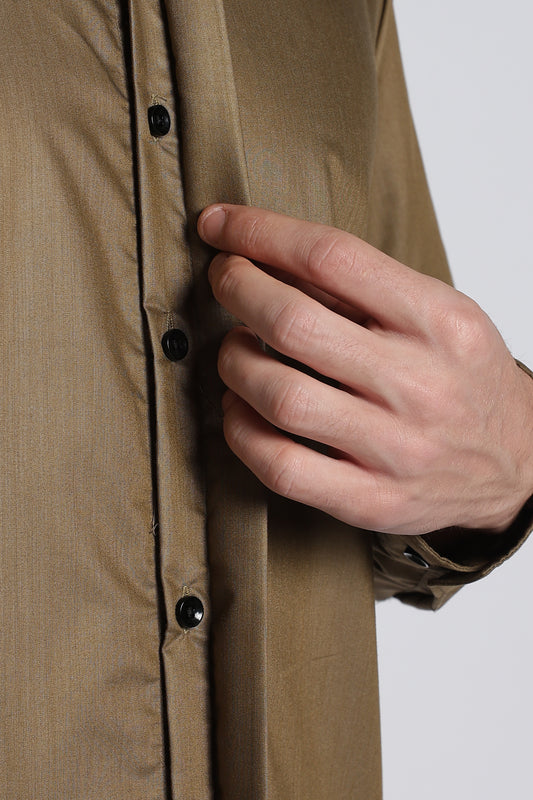 Olive Brown Classic Veil Shirt