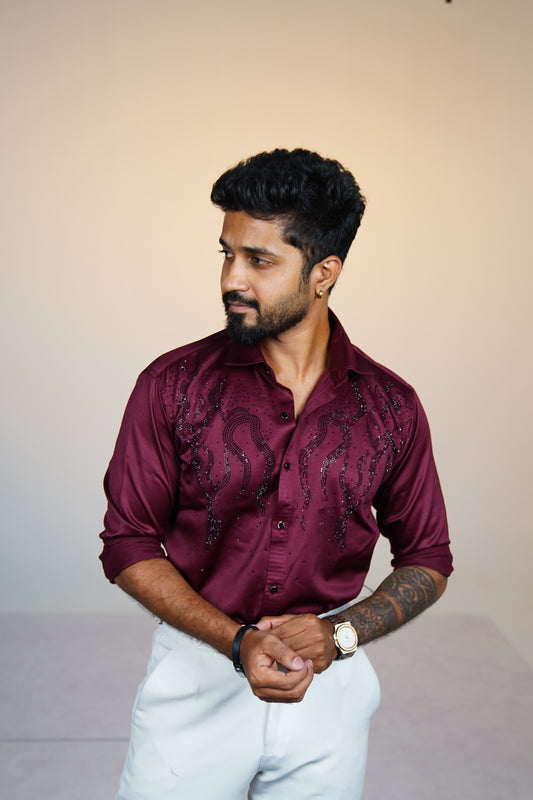 Royal Red Classic Stone Shirt