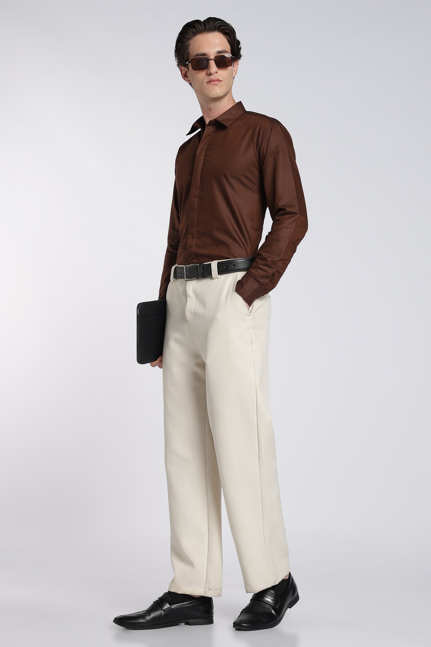 Cocoa Brown Classic Veil Shirt