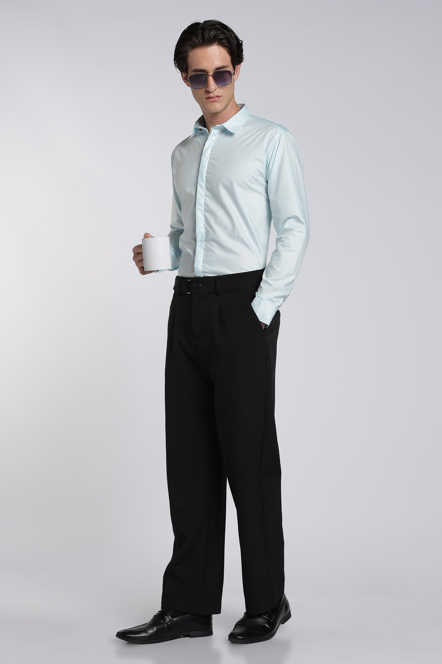 Ice Blue Classic Veil Shirt