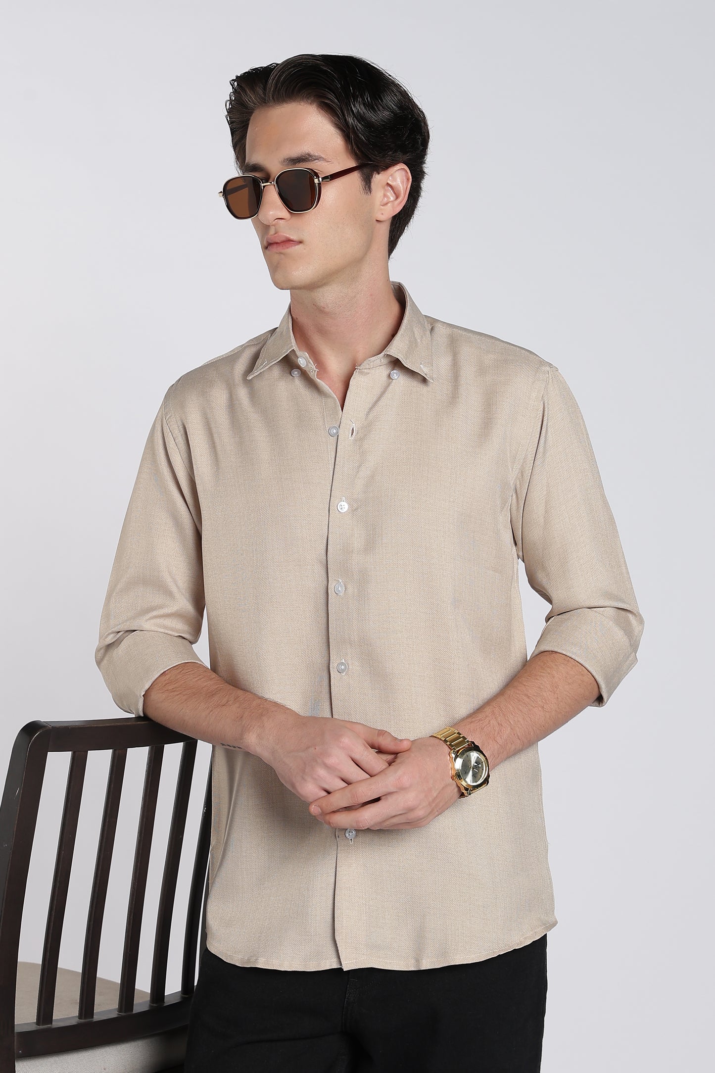 Dune Sandal Heritage Linen Blend Shirt