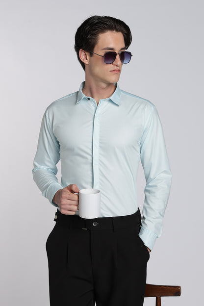 Ice Blue Classic Veil Shirt