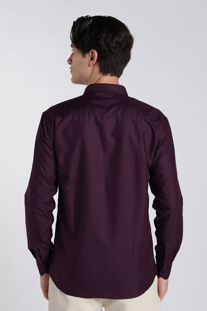 Plum Violet Classic Veil Shirt