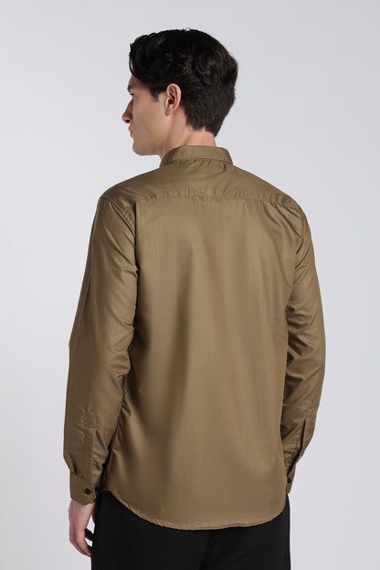 Olive Brown Classic Veil Shirt