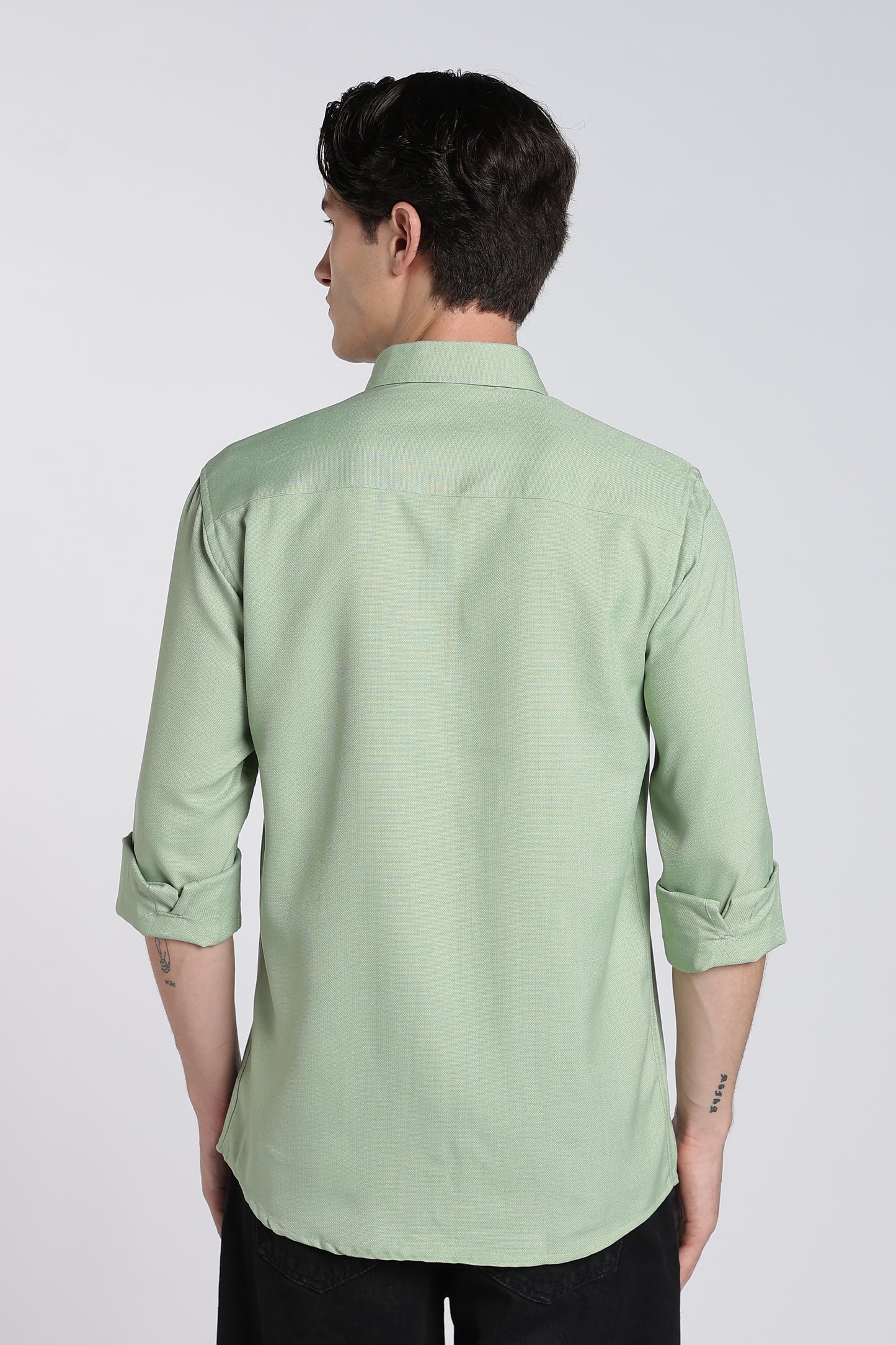 Willow Green Heritage Linen Blend Shirt