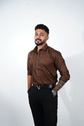Cocoa Brown Classic Veil Shirt