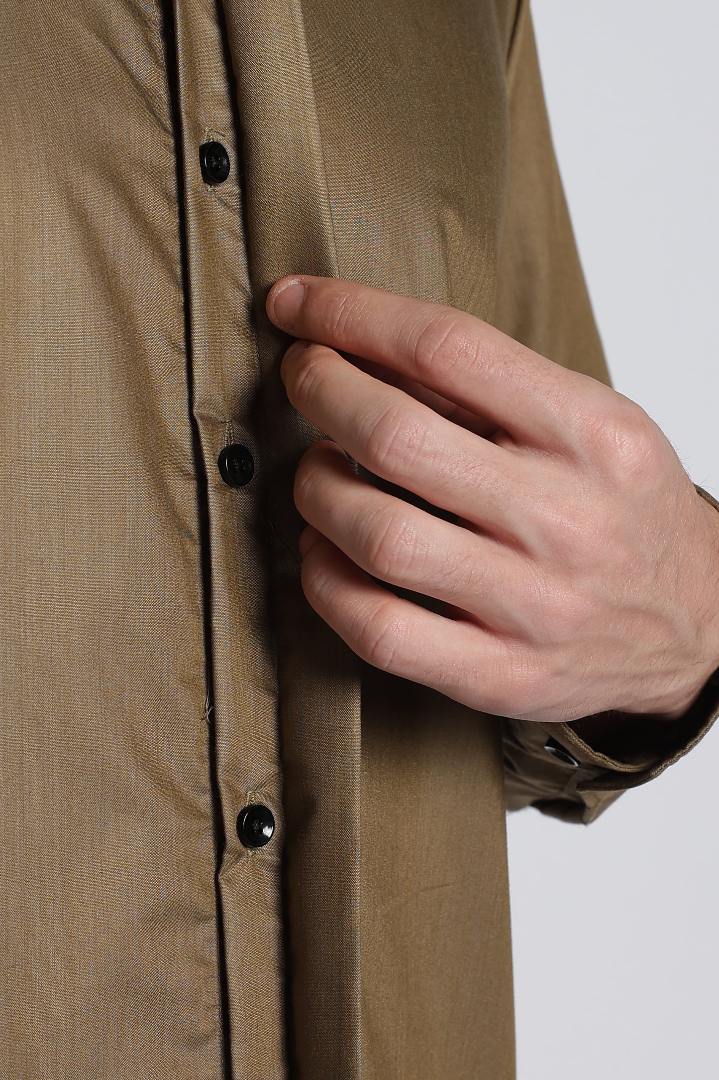 Olive Brown Classic Veil Shirt