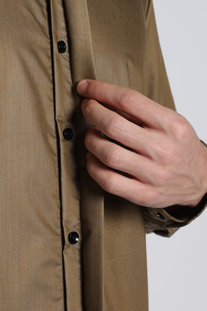 Olive Brown Classic Veil Shirt