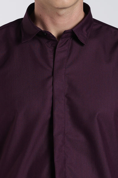 Plum Violet Classic Veil Shirt