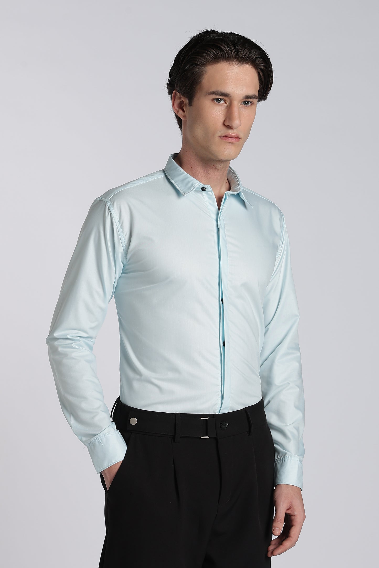 Ice Blue Classic Veil Shirt