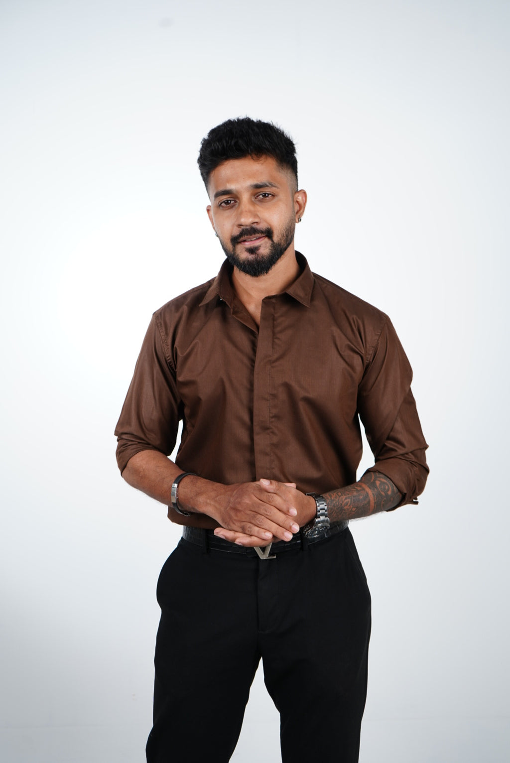 Cocoa Brown Classic Veil Shirt
