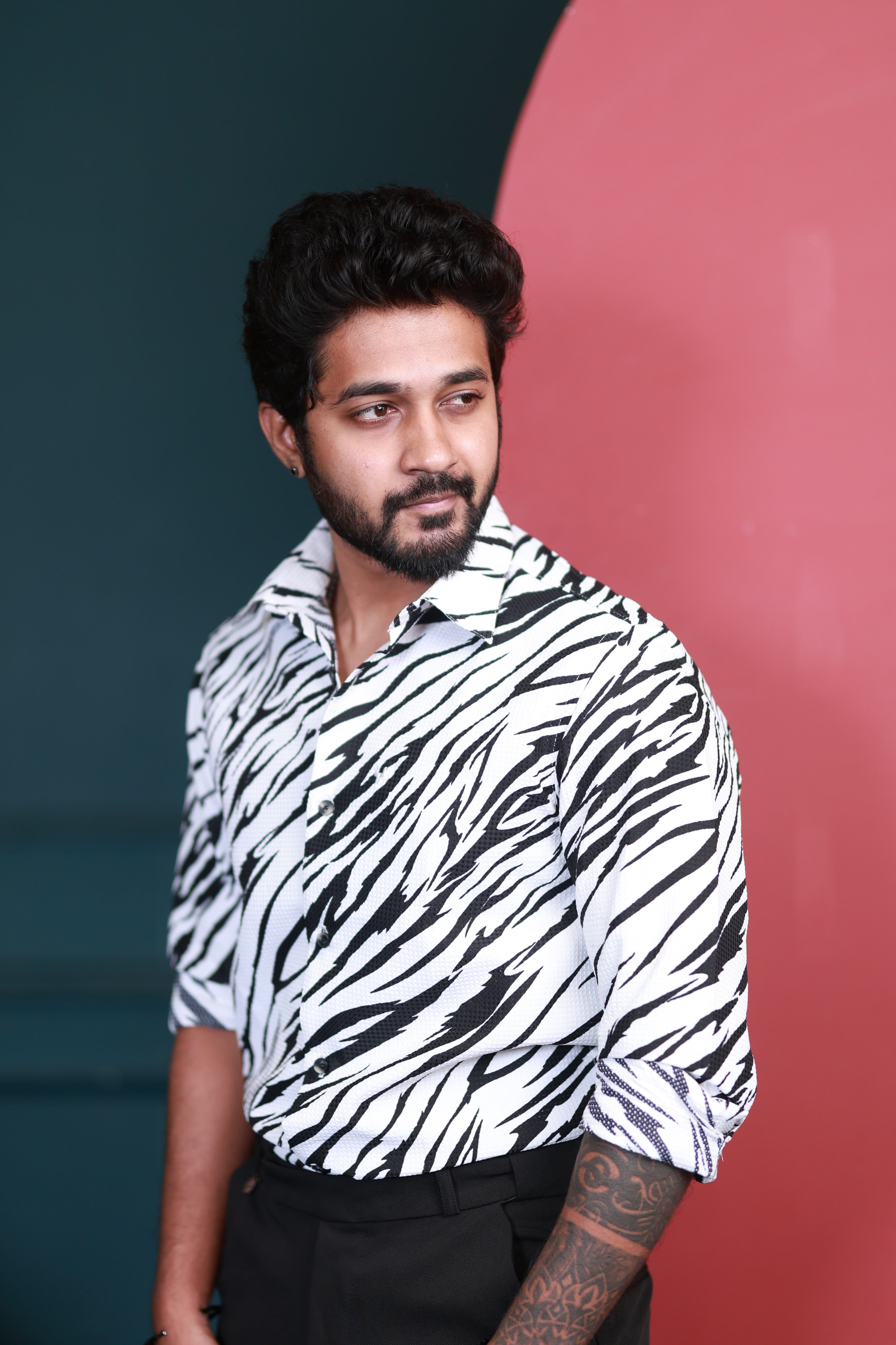 Ripple White Popcorn Textured Shirt