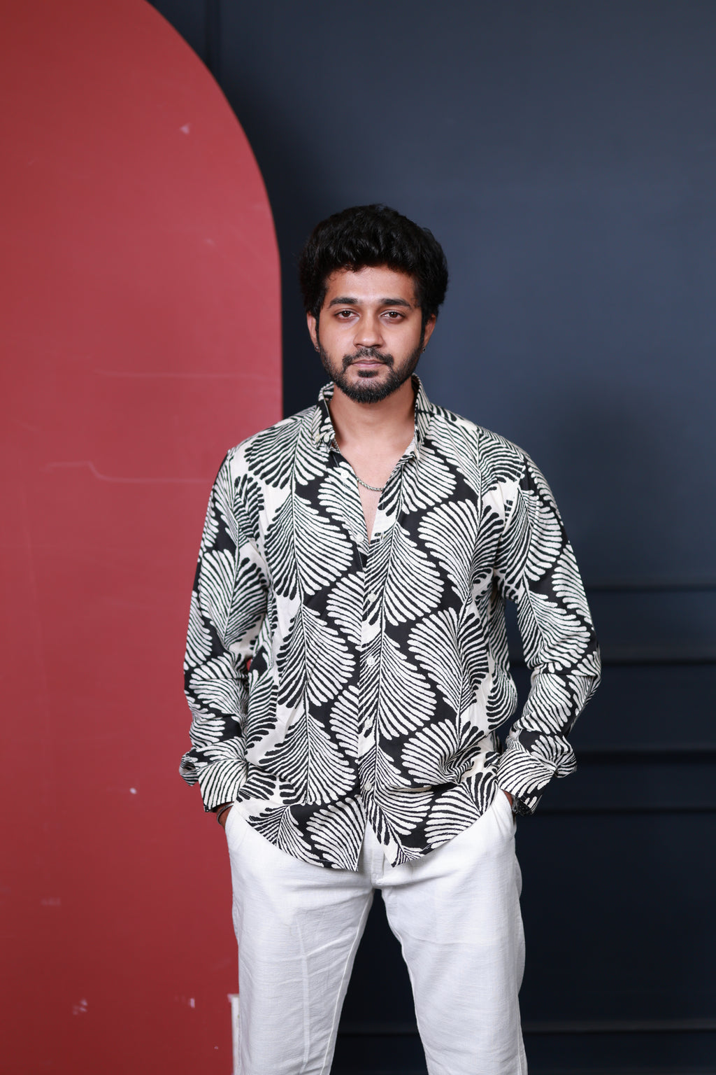 Shadow Fern Abstract Printed Shirt