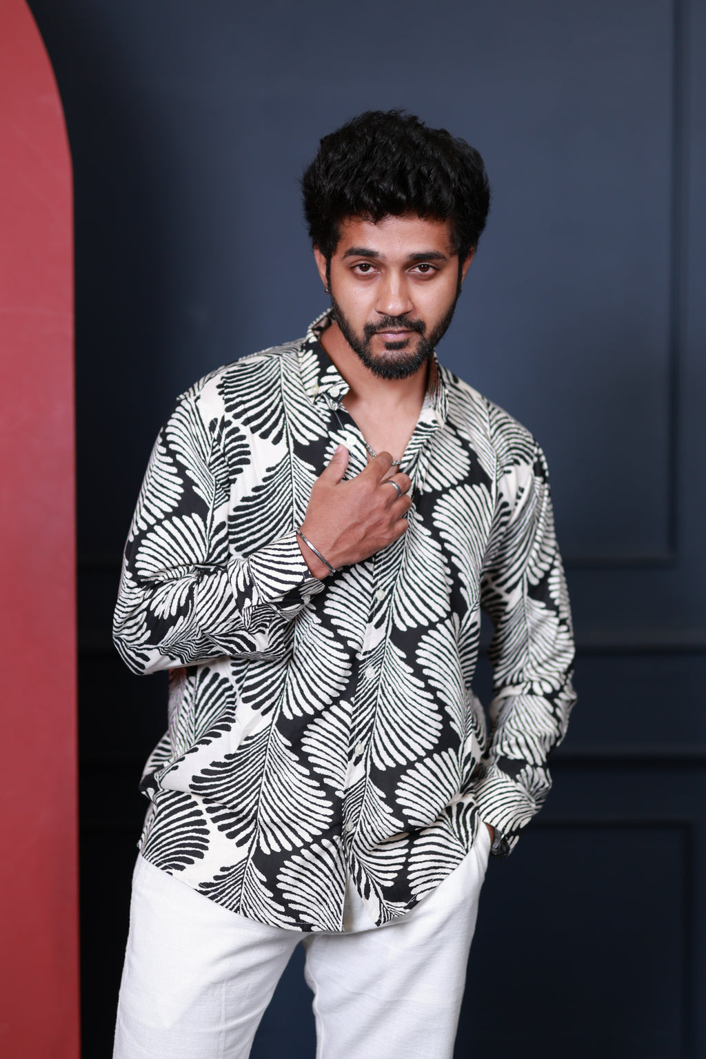 Shadow Fern Abstract Printed Shirt