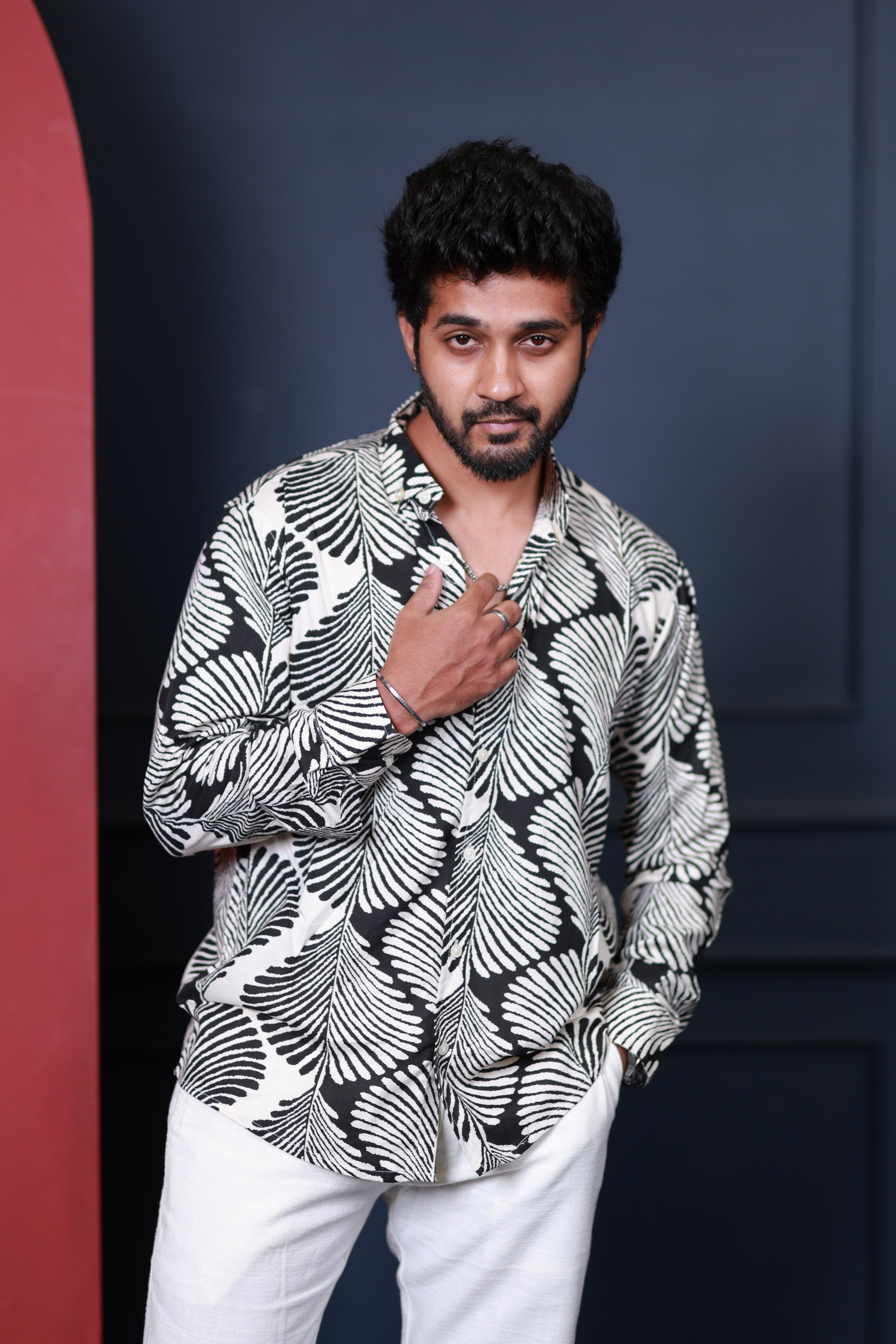 Shadow Fern Abstract Printed Shirt