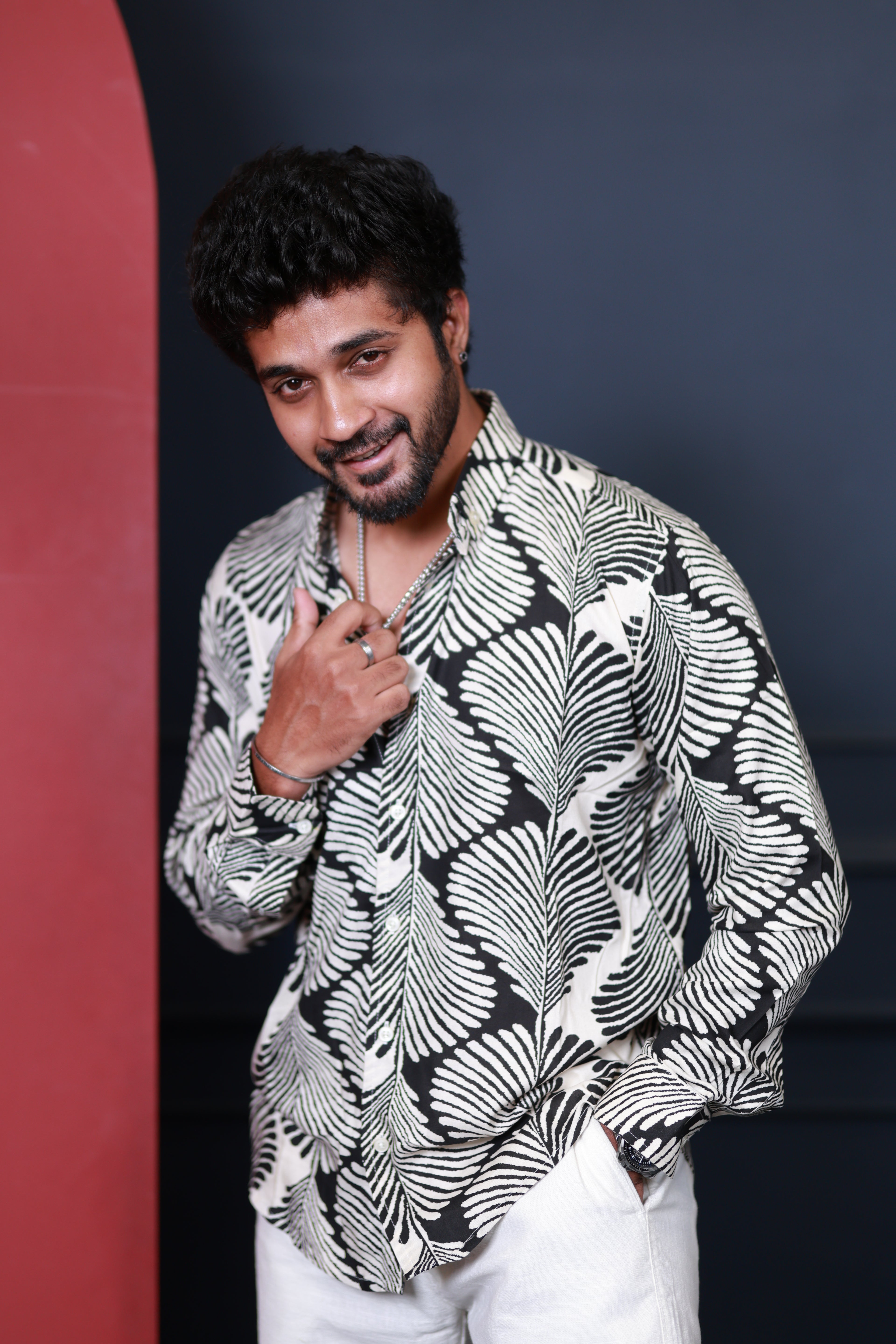 Shadow Fern Abstract Printed Shirt