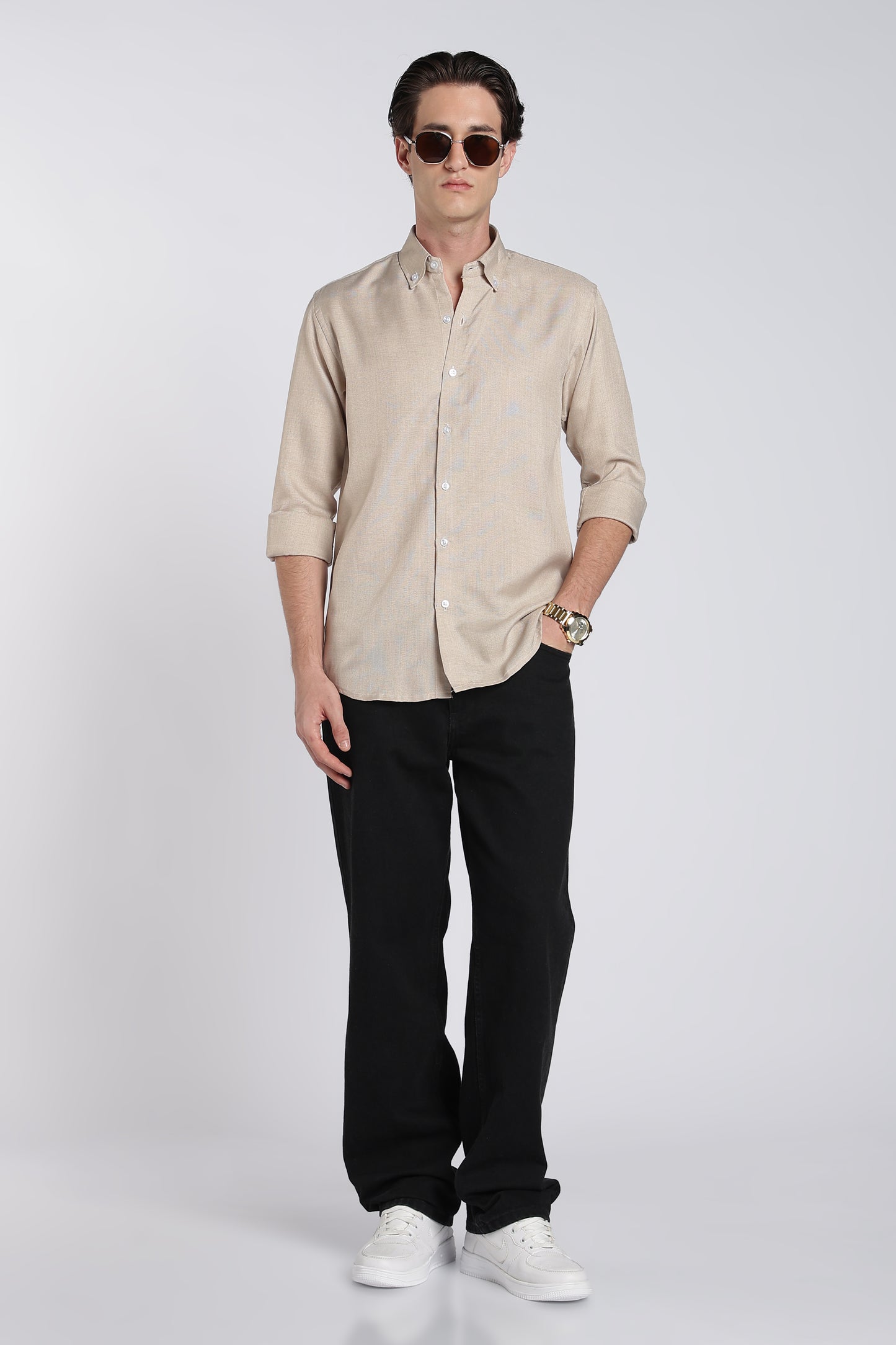 Dune Sandal Heritage Linen Blend Shirt