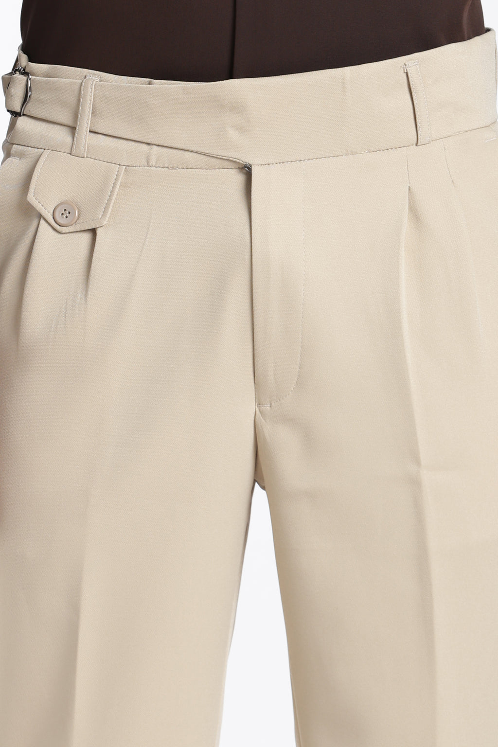 Beige Vintage Gurkha Pants