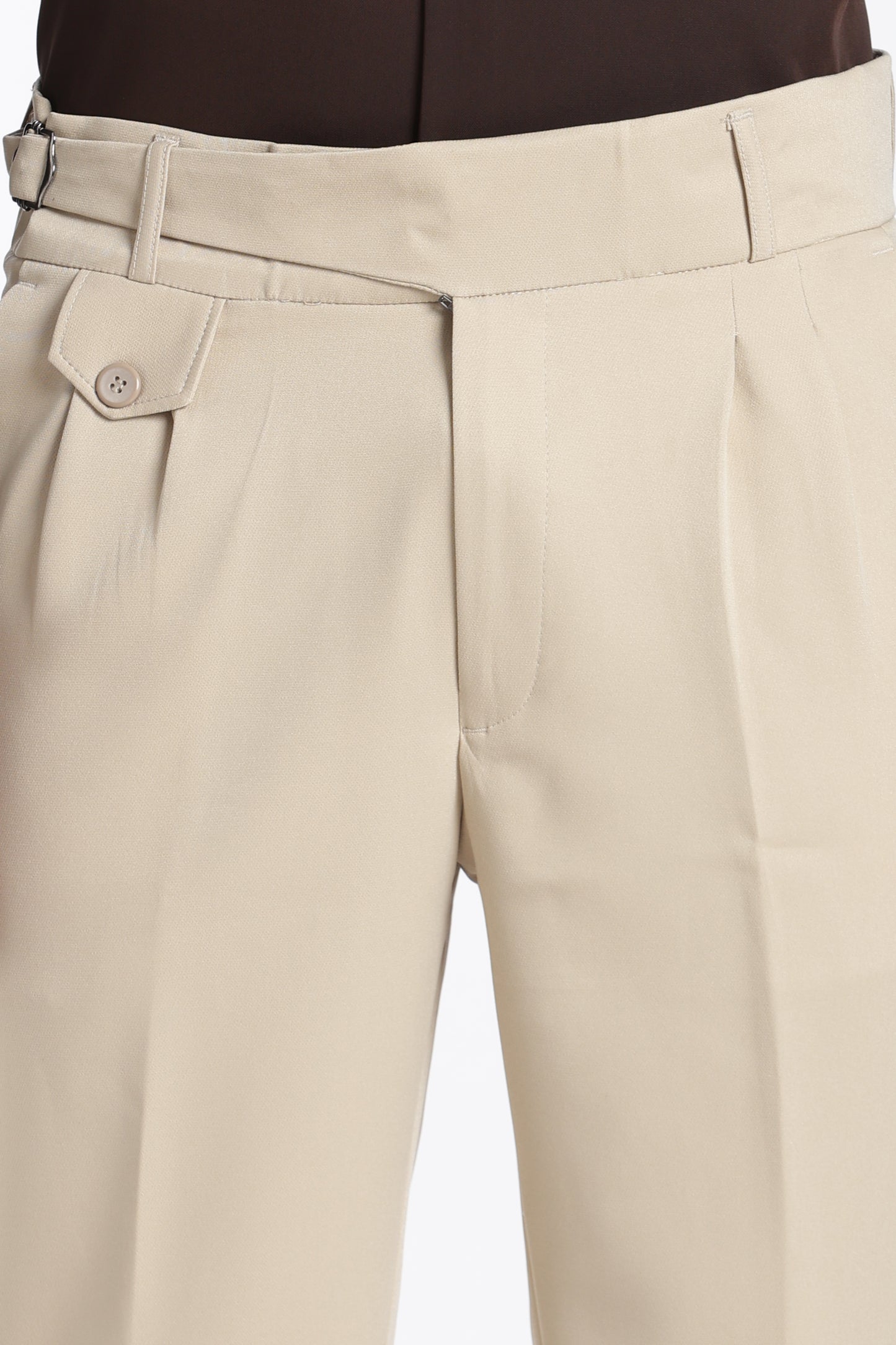 Beige Vintage Gurkha Pants