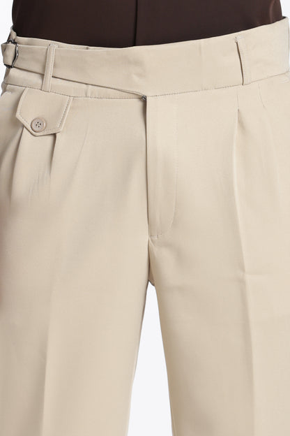 Beige Vintage Gurkha Pants