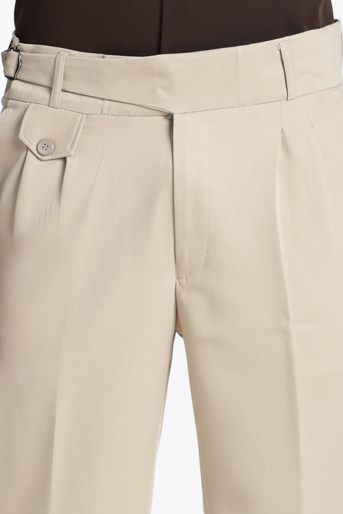 Beige Vintage Gurkha Pants