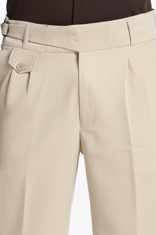 Beige Vintage Gurkha Pants