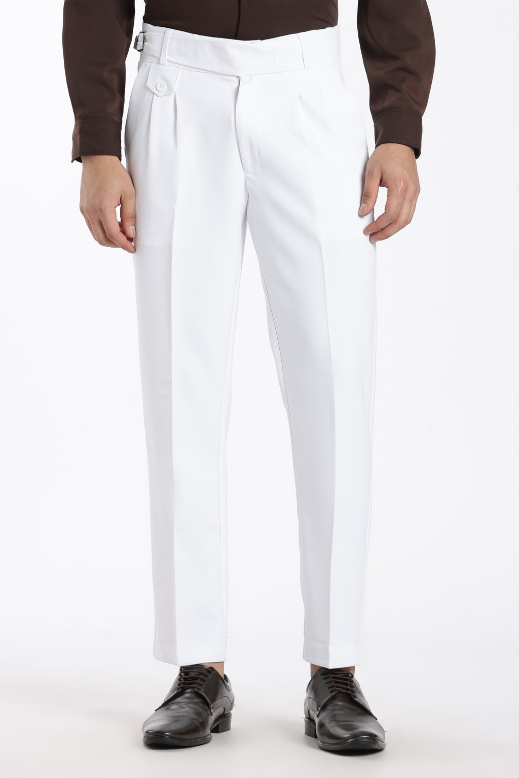 White Vintage Gurkha Pants