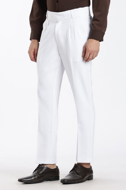 White Vintage Gurkha Pants