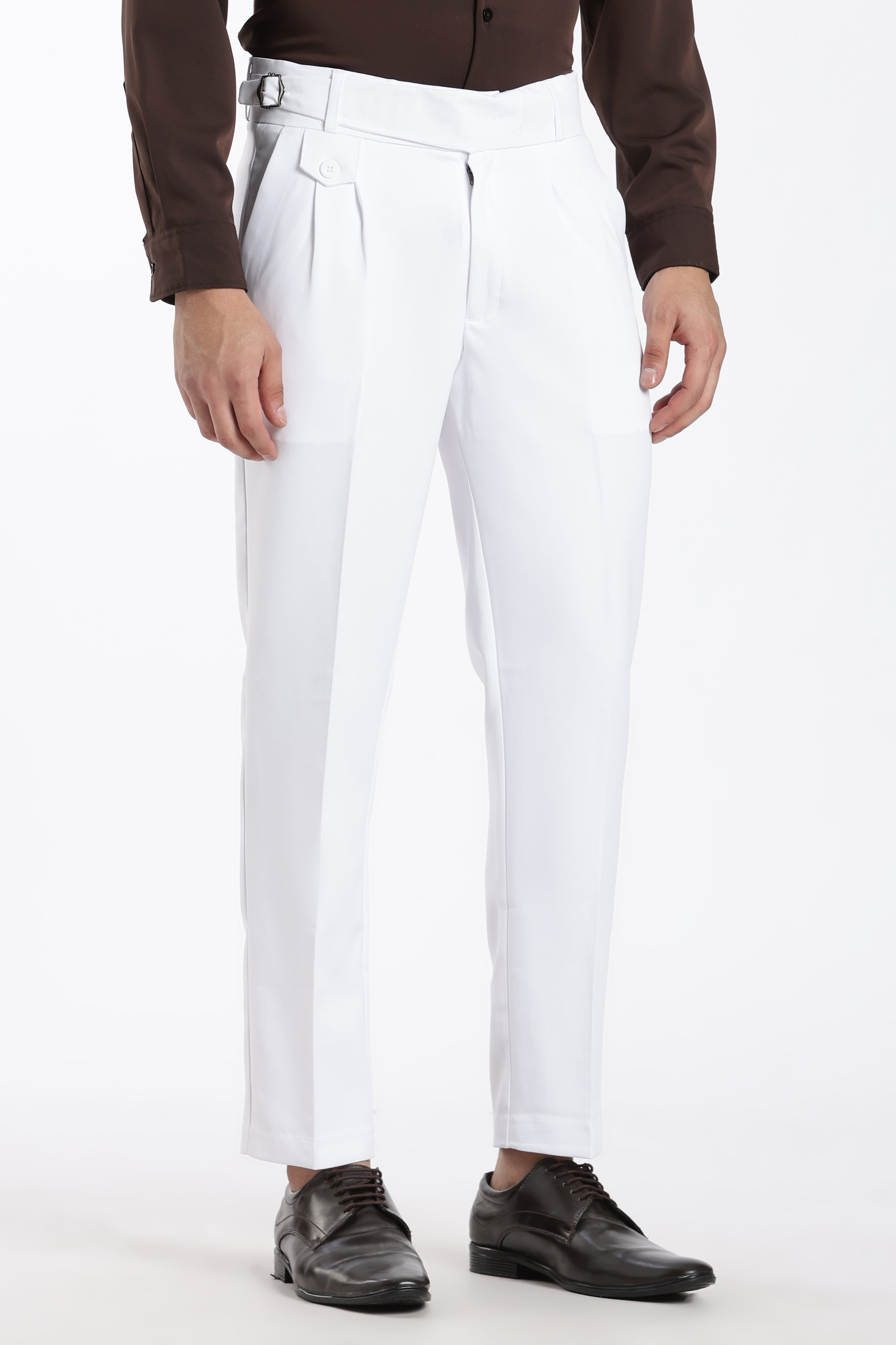 White Vintage Gurkha Pants