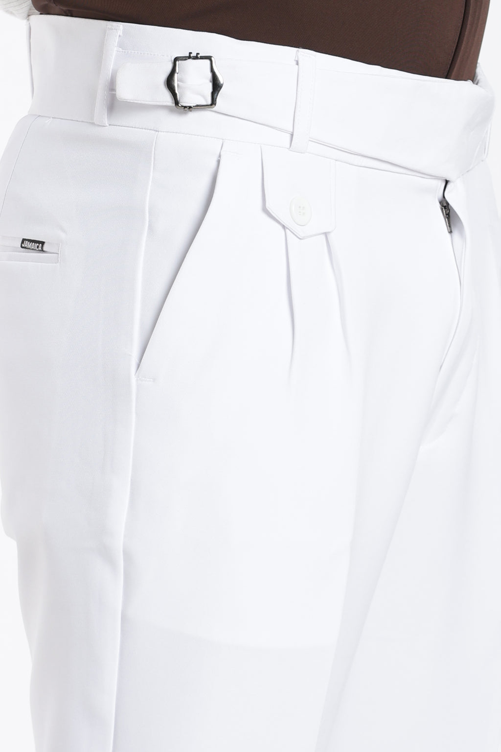 White Vintage Gurkha Pants
