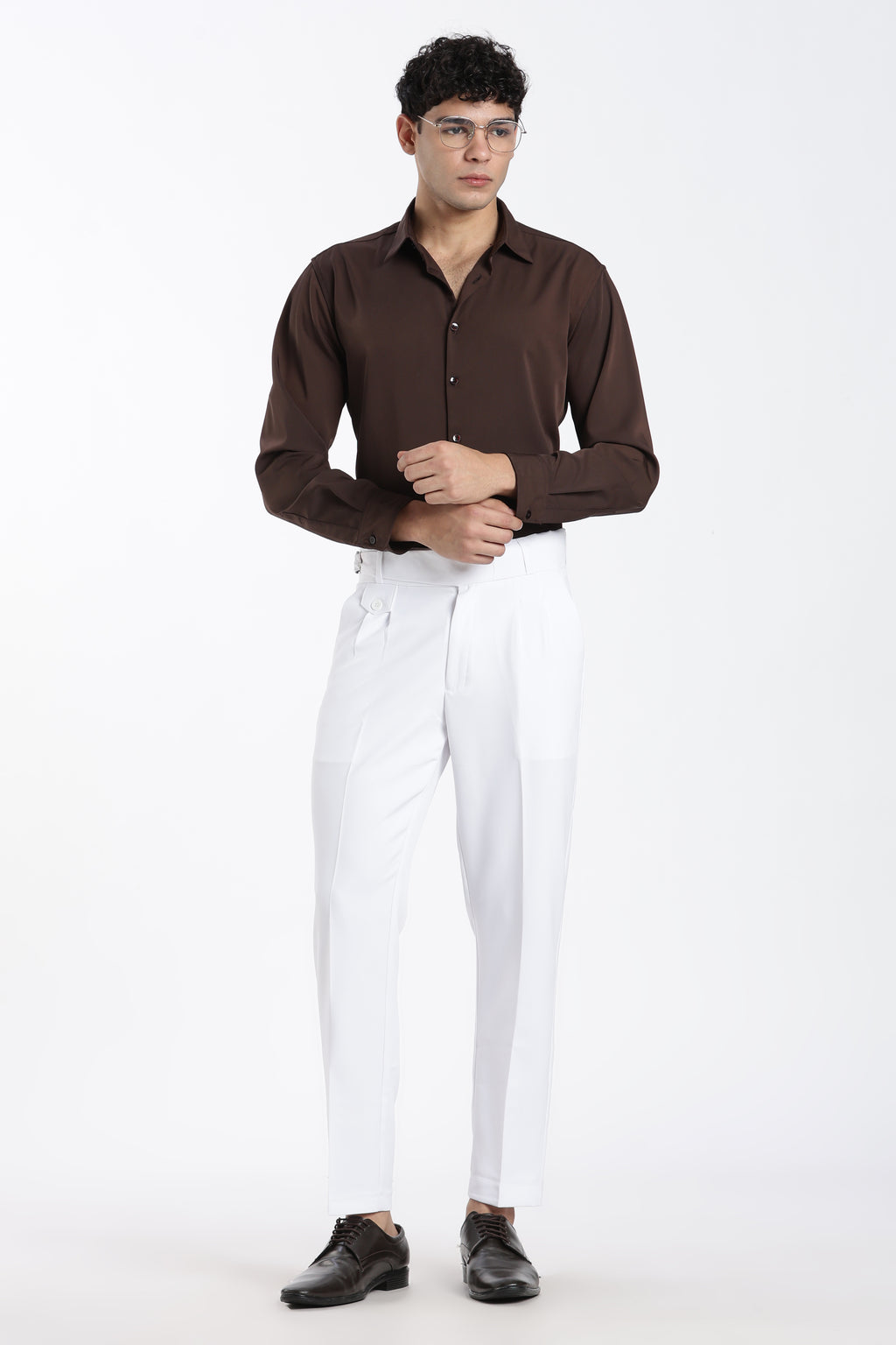 White Vintage Gurkha Pants
