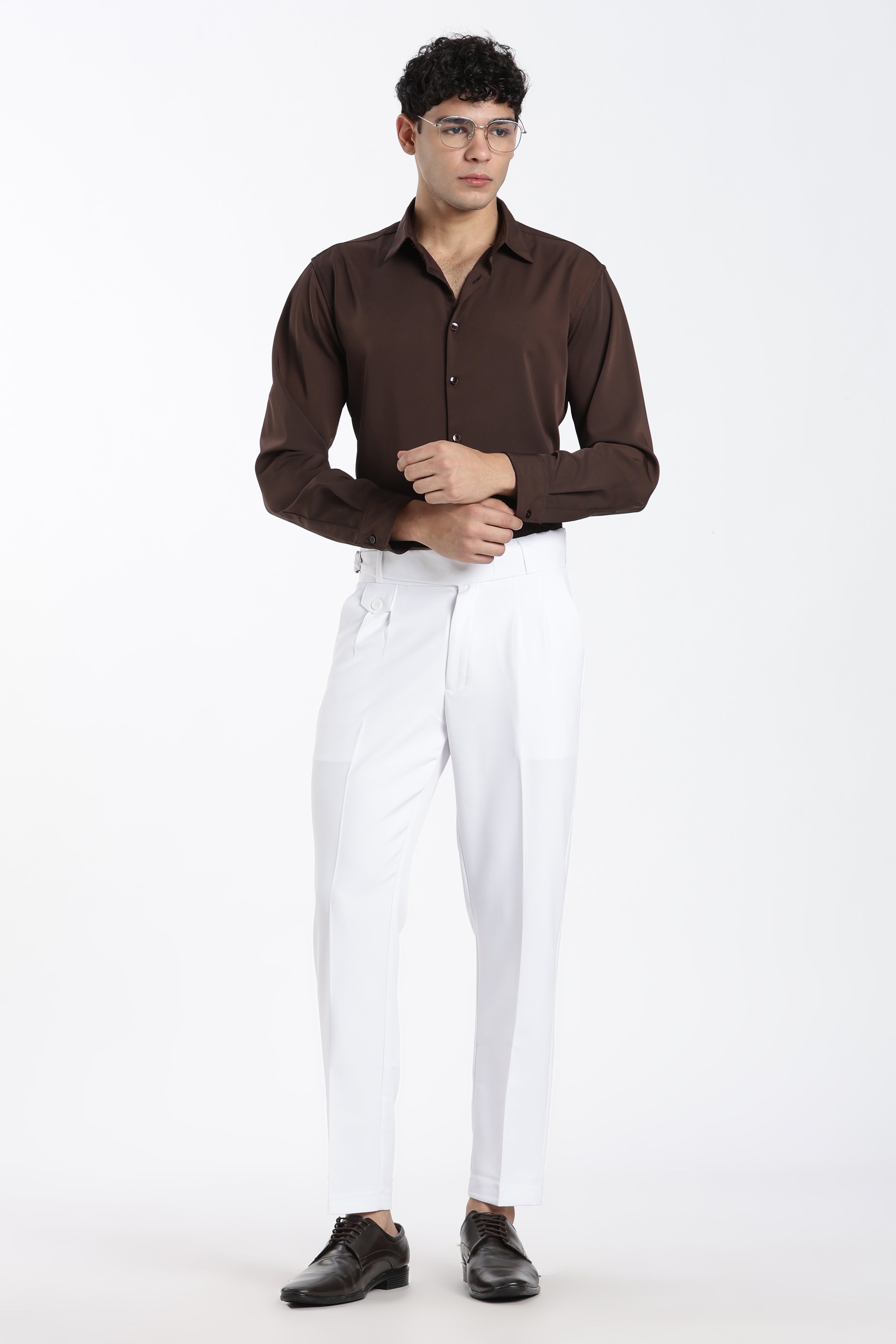 White Vintage Gurkha Pants