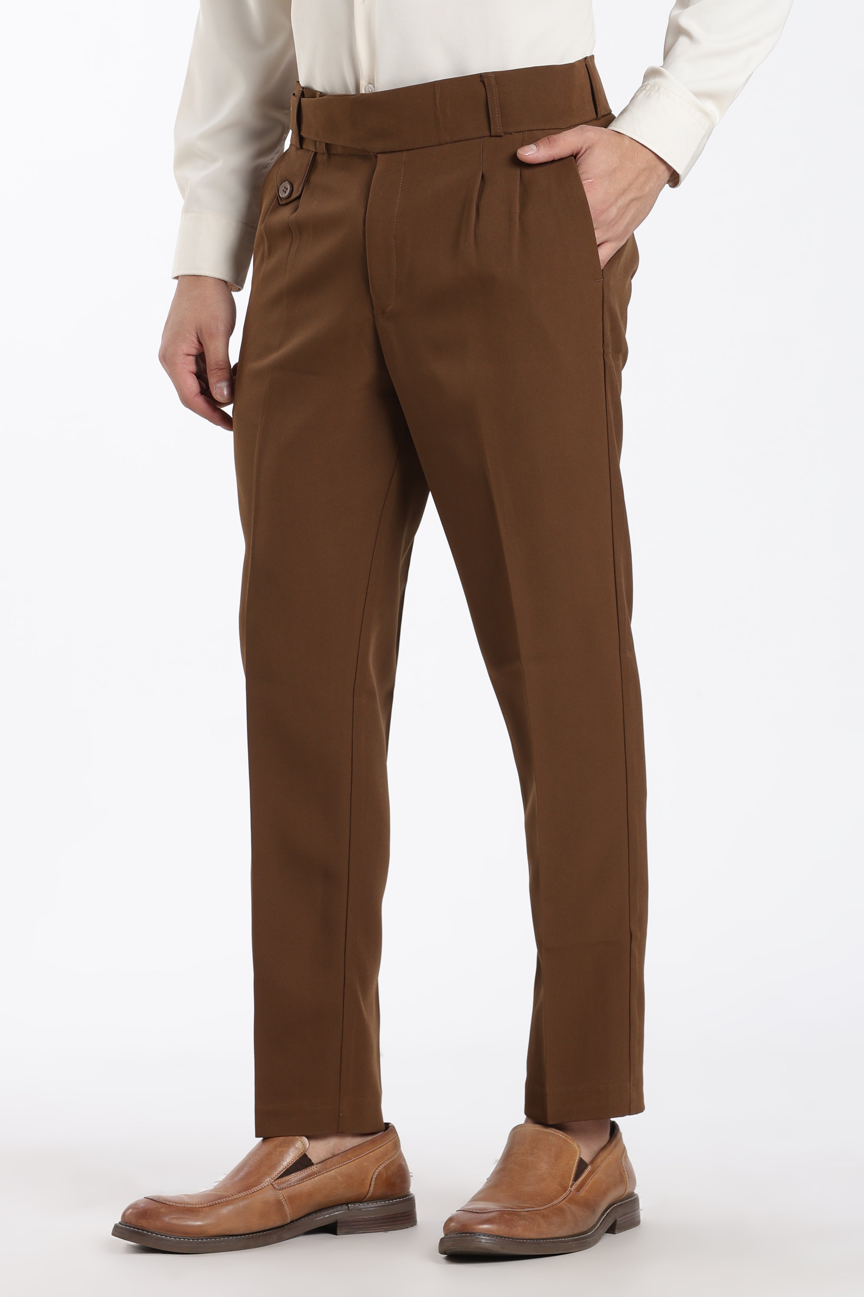 Brown Vintage Gurkha Pants