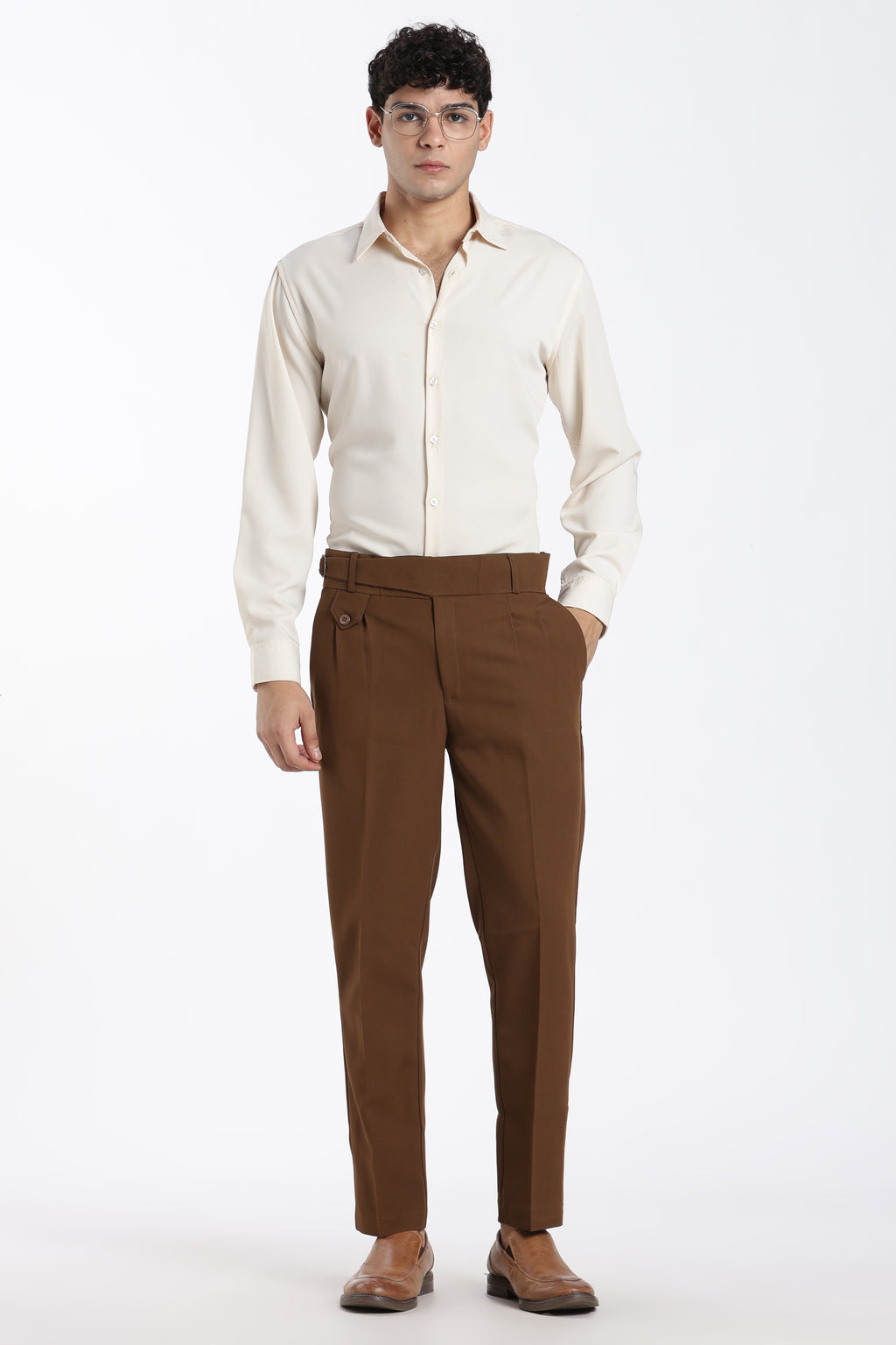 Brown Vintage Gurkha Pants