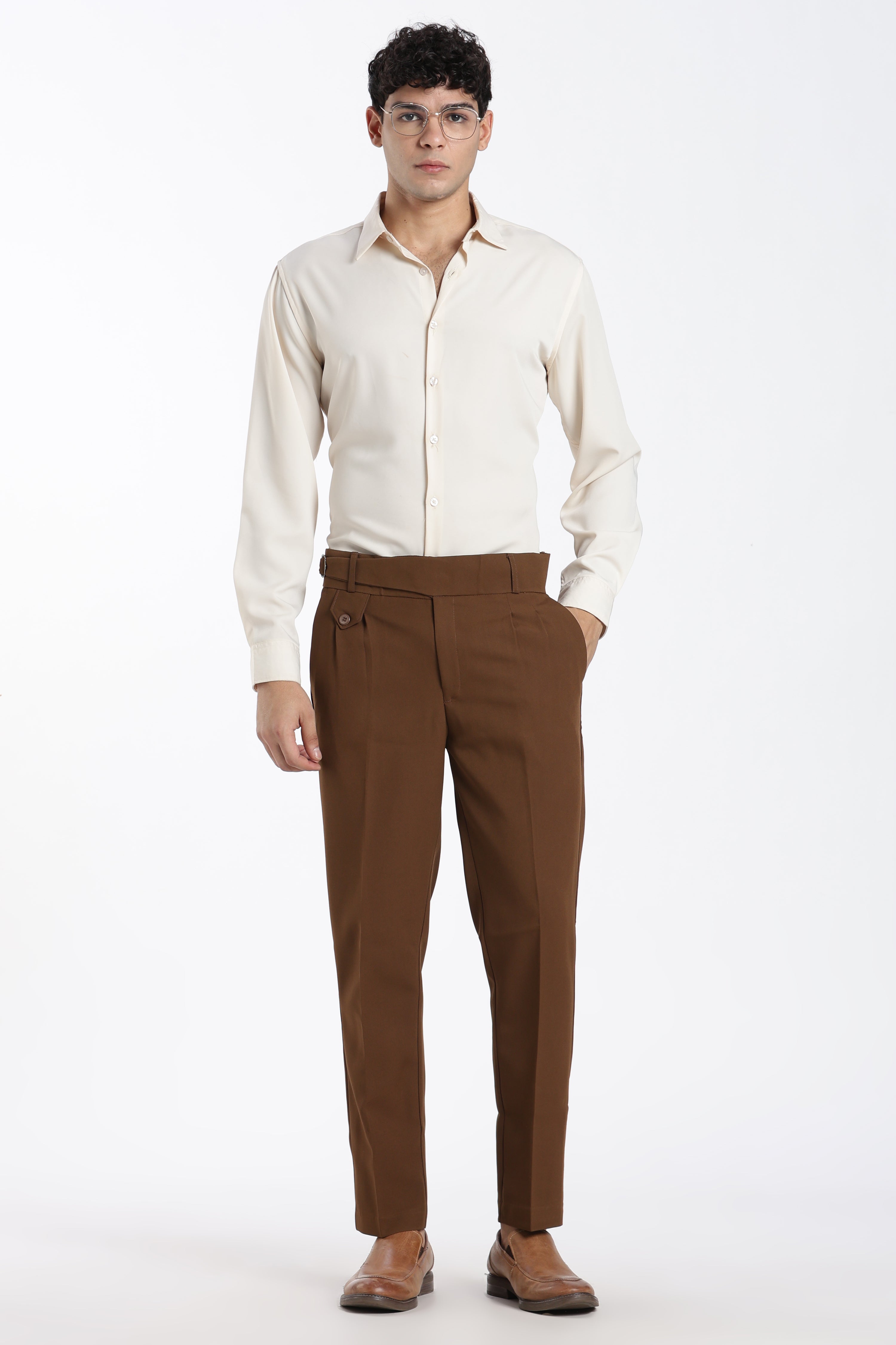 Brown Vintage Gurkha Pants