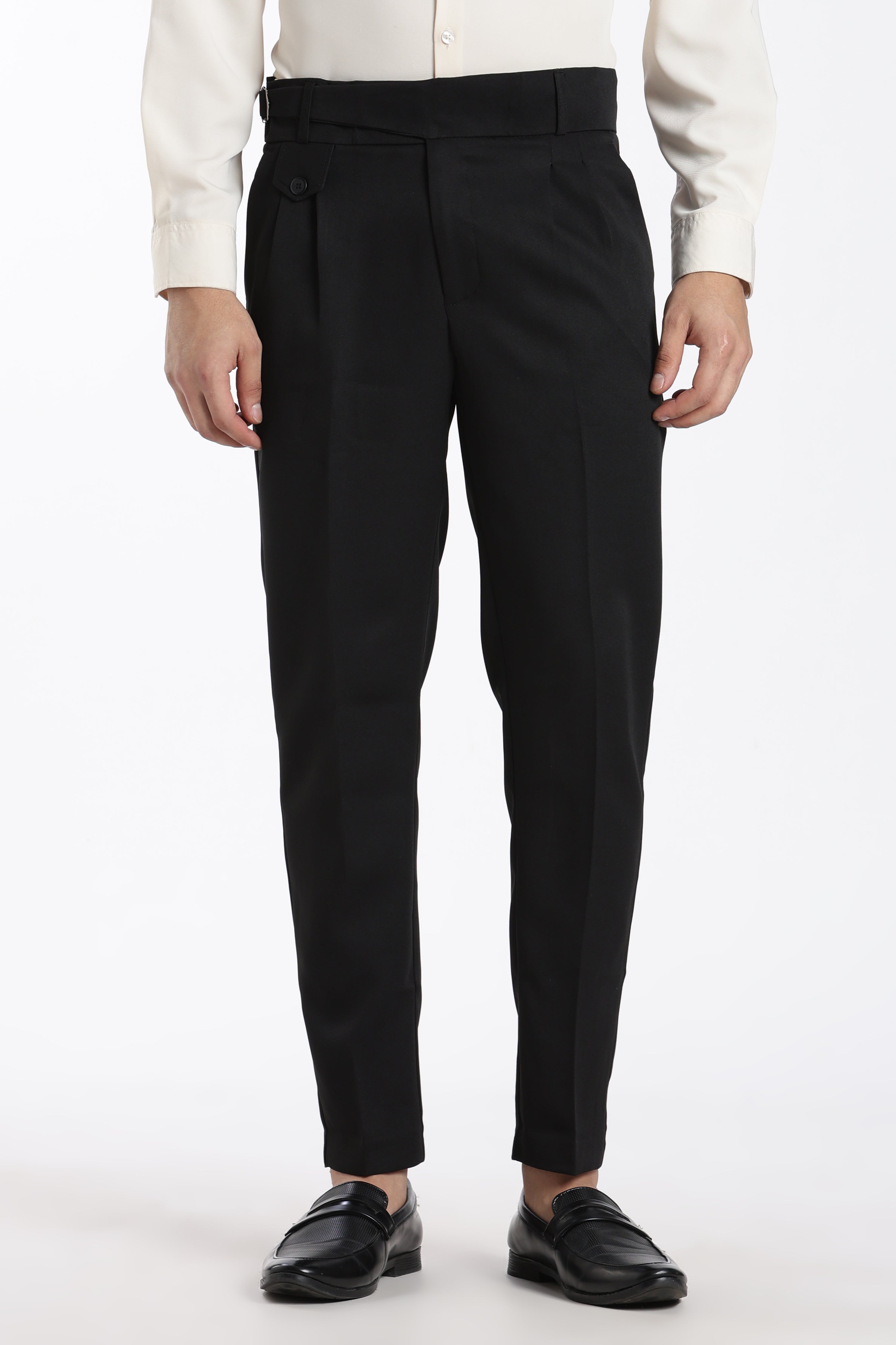 Black Vintage Gurkha Pants