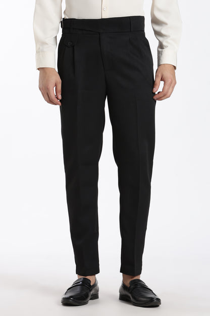 Black Vintage Gurkha Pants