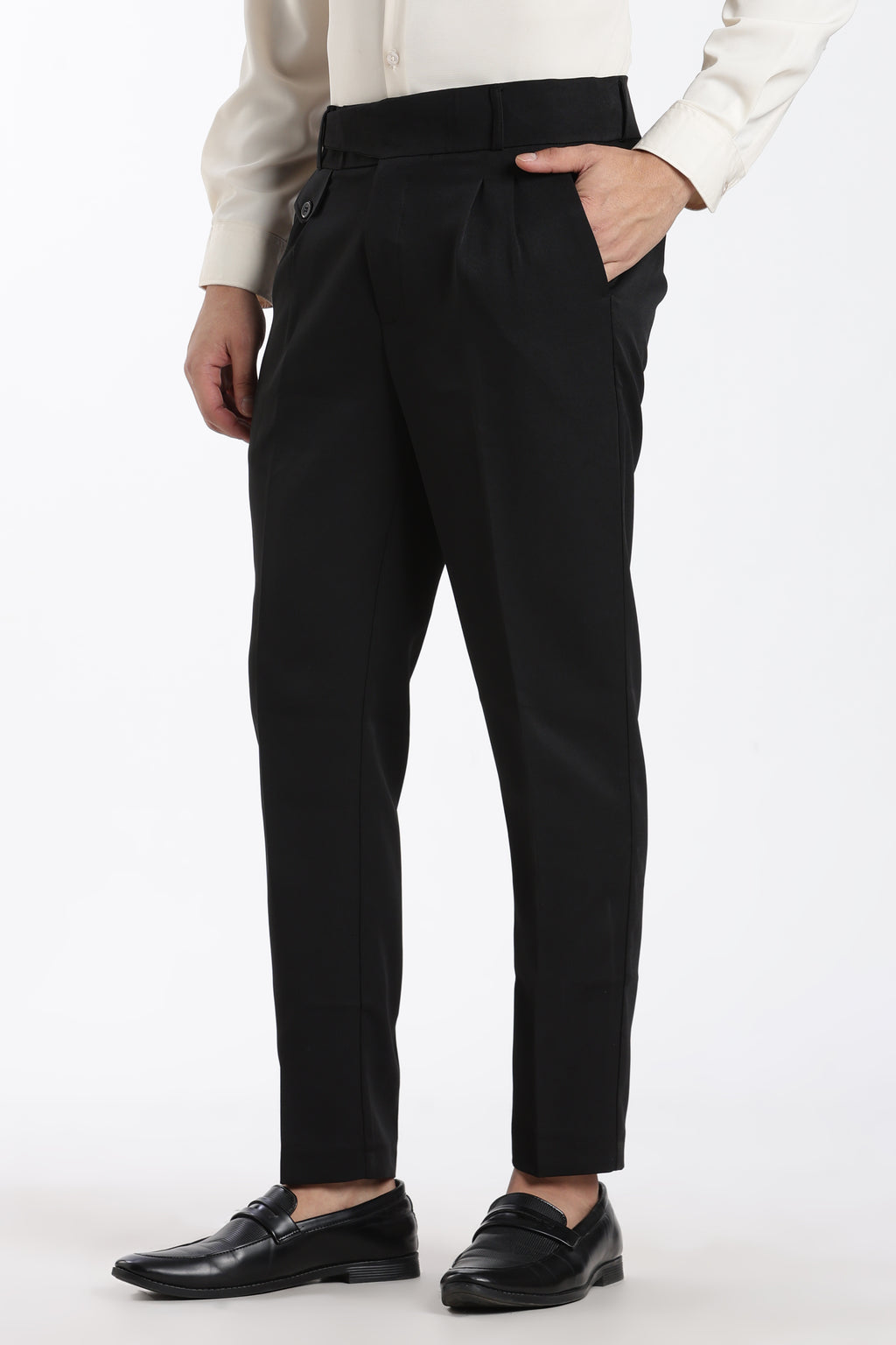 Black Vintage Gurkha Pants
