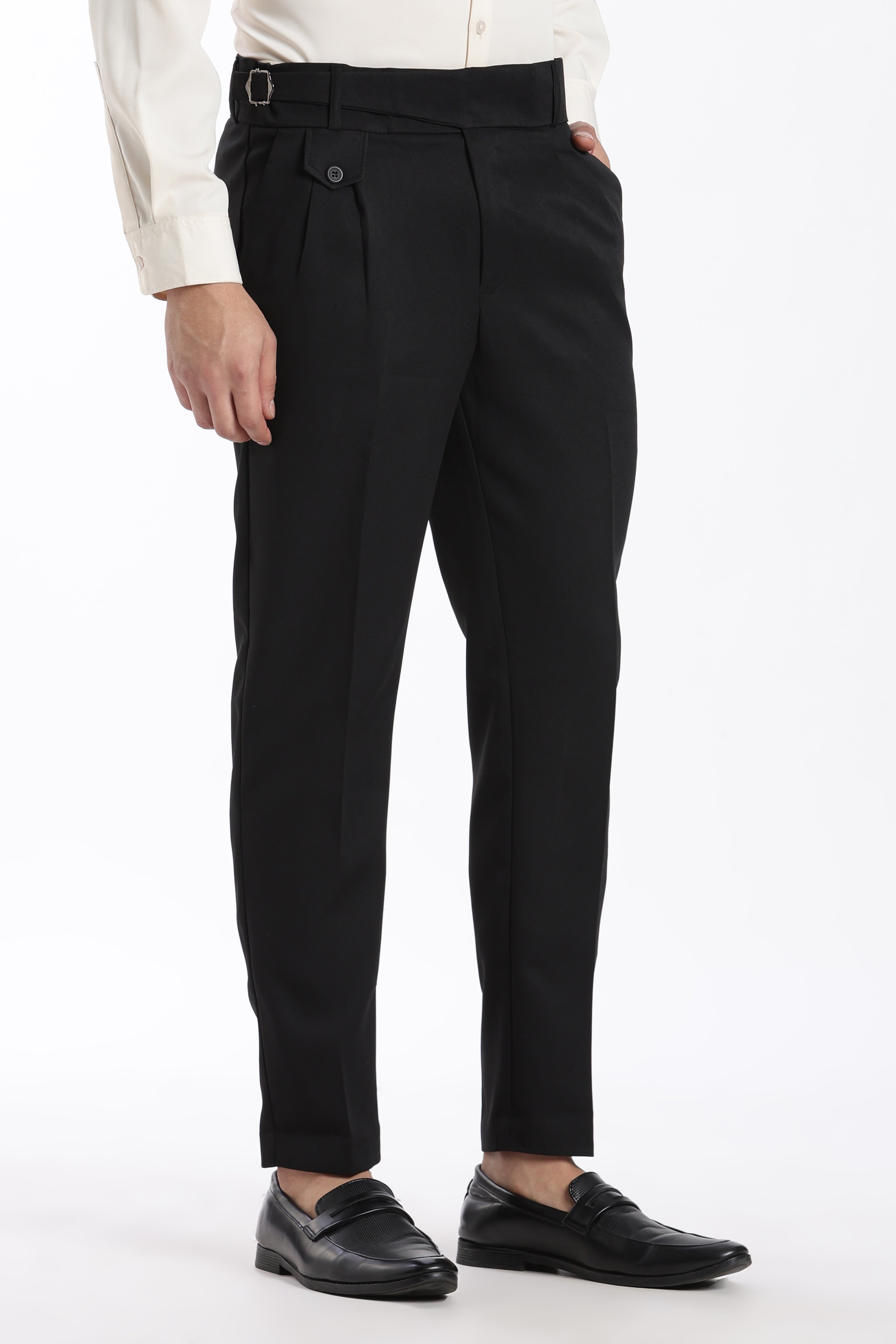 Black Vintage Gurkha Pants