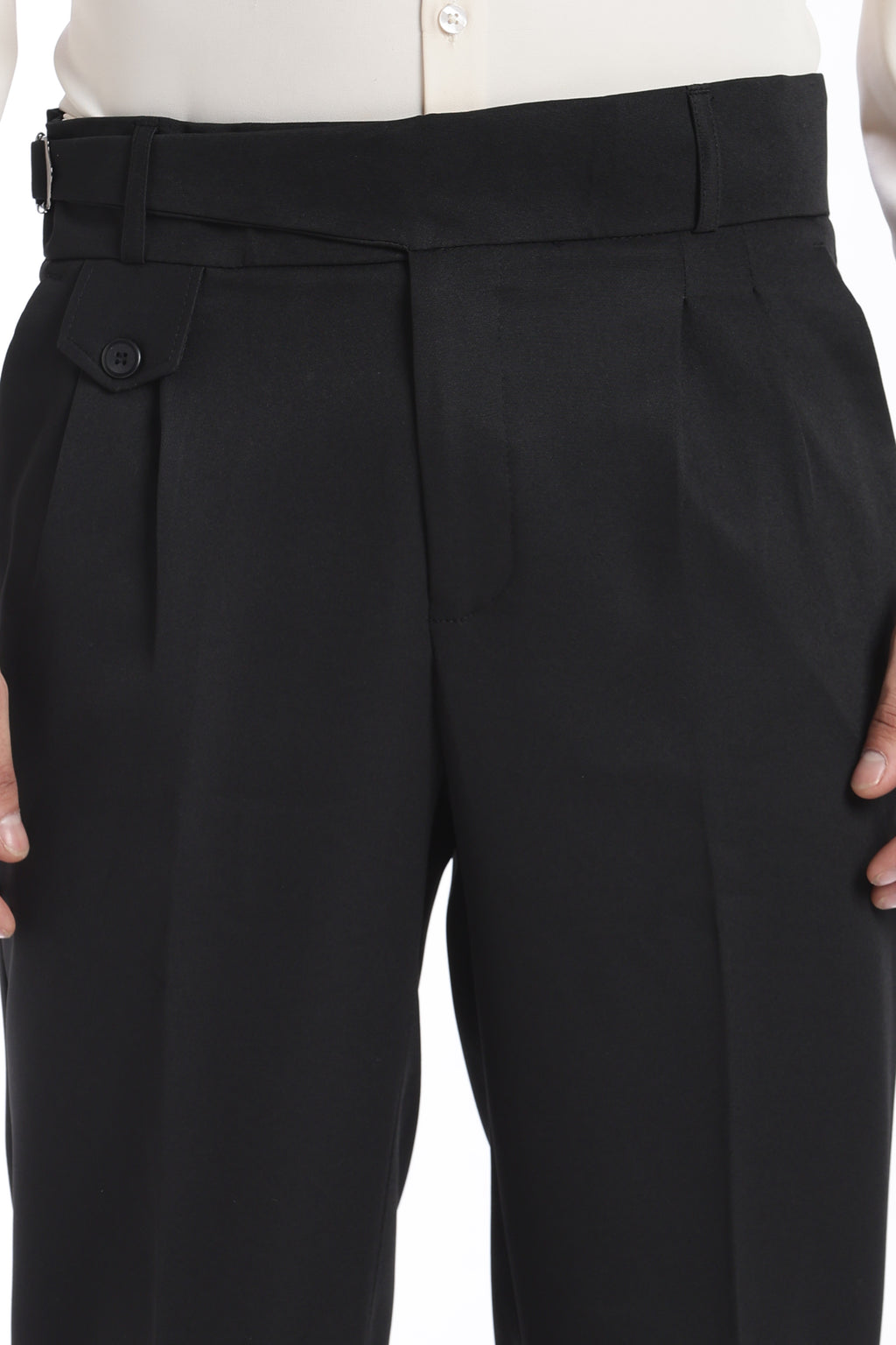 Black Vintage Gurkha Pants