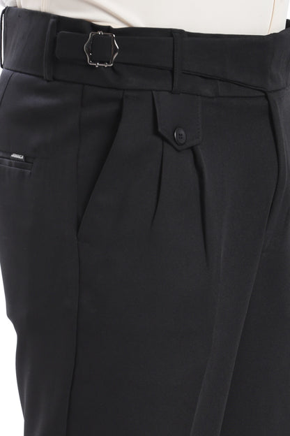 Black Vintage Gurkha Pants