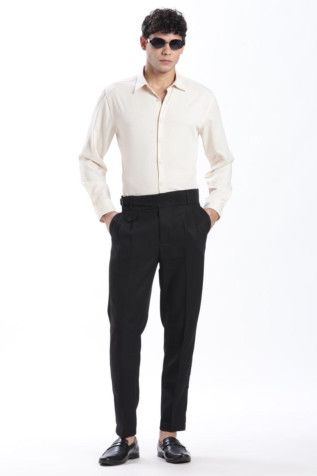 Black Vintage Gurkha Pants