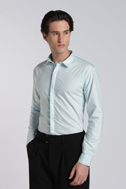 Ice Blue Classic Veil Shirt