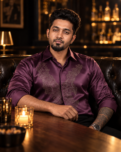 Royal Violet Apex Designer Shirt