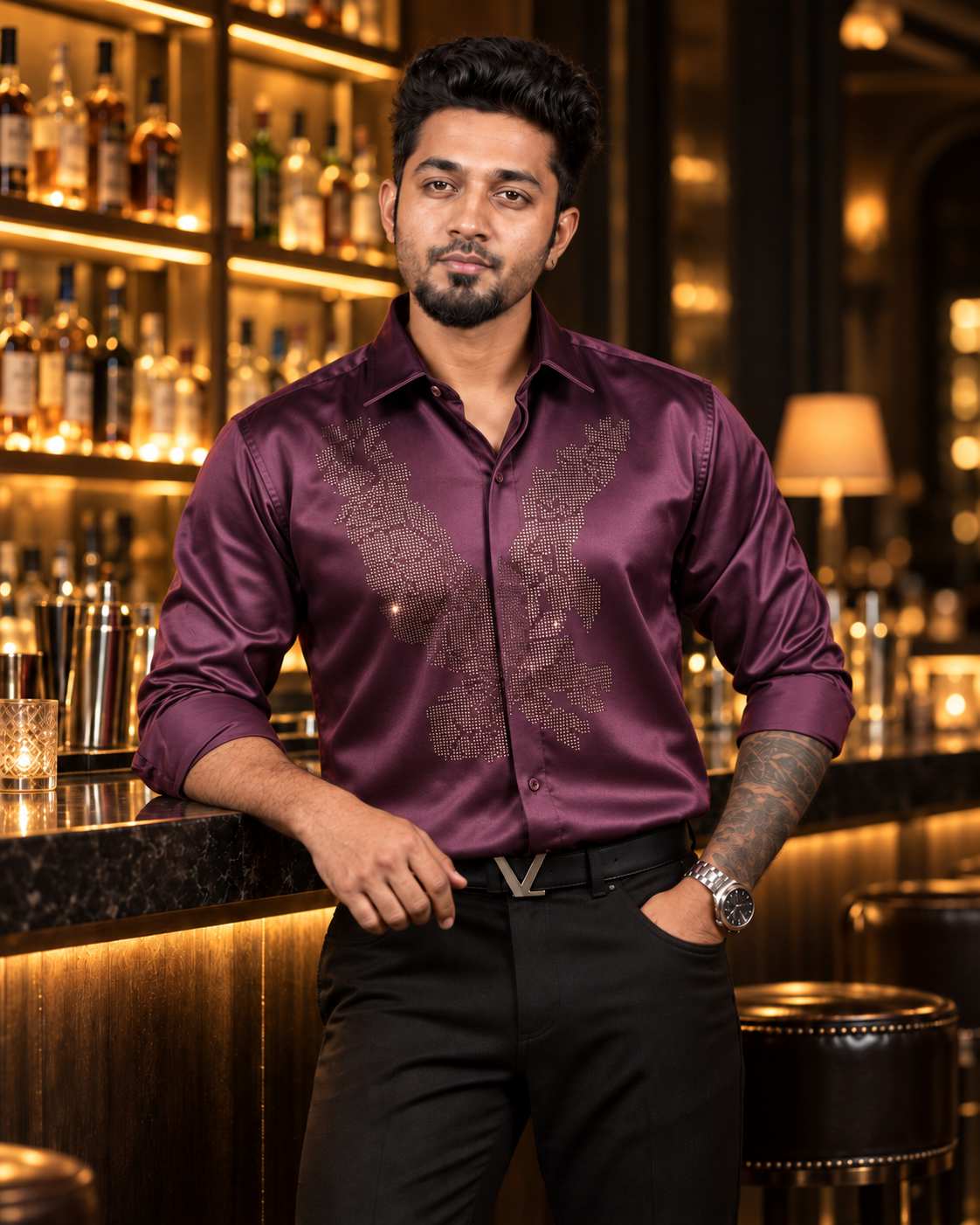 Royal Violet Apex Designer Shirt