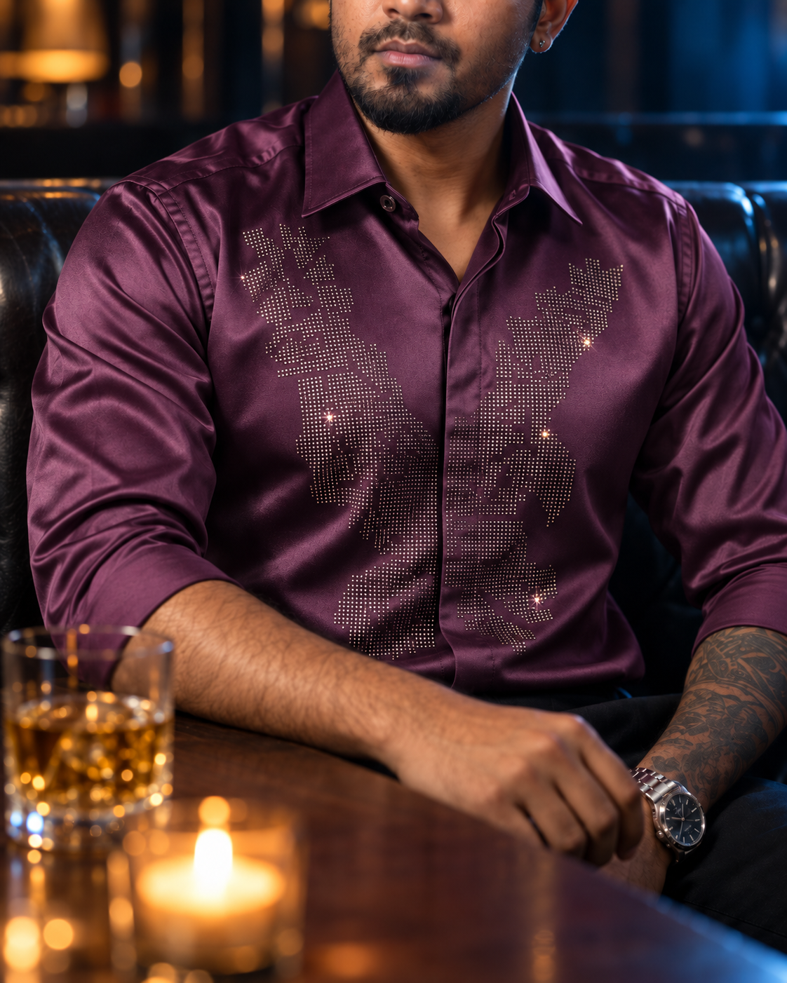 Royal Violet Apex Designer Shirt