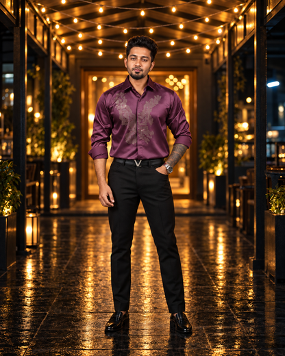 Royal Violet Apex Designer Shirt
