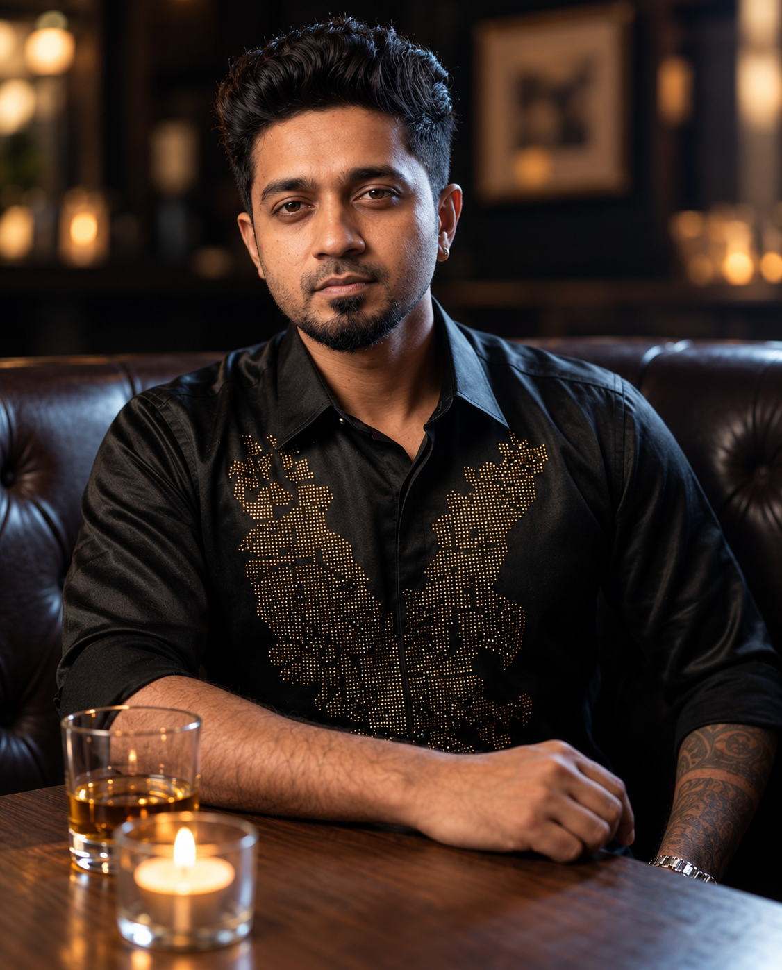 Onyx Black Apex Designer Shirt