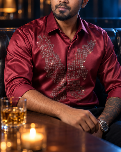 Ruby Red Apex Designer Shirt