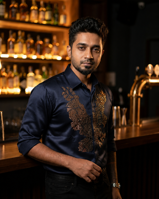 Midnight blue Apex Designer Shirt